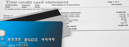 Shredding bank statements credit card
